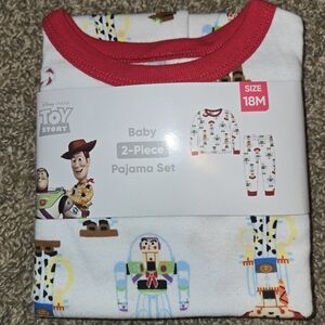 Disney toy story toddler Unisex Long Sleeve Top and Pants, 2-Piece Pajama Set,
